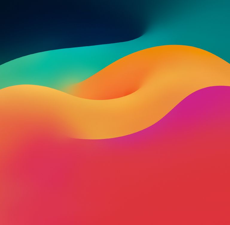 Ios 17, Tablet, Rojo, Naranja, Gráficos. Wallpaper in 2425x2363 Resolution