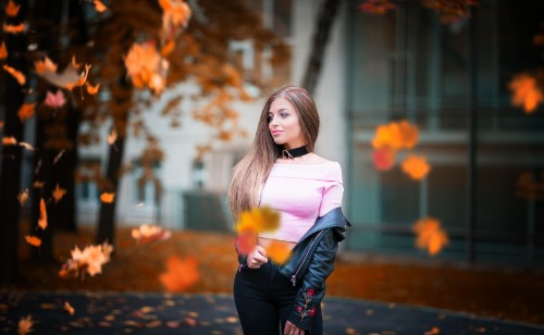 Image orange, beauty, yellow, fashion, tree