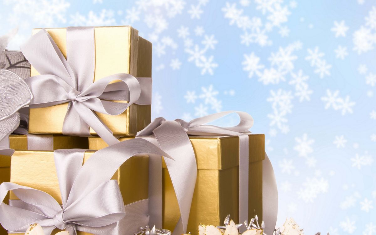 Weihnachten, Weihnachtsgeschenk, Gegenwart, Geschenkpapier, Multifunktionsleiste. Wallpaper in 2560x1600 Resolution
