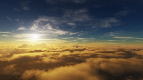 Image white clouds and blue sky during daytime