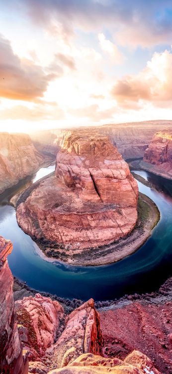 Horseshoe Bend, Grand Canyon, Barrage de Glen Canyon, Le Lac Powell, Page. Wallpaper in 1400x3032 Resolution