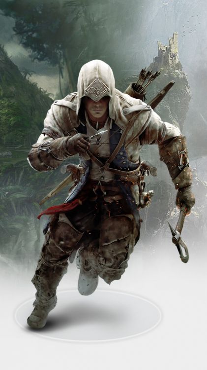 Assassins Creed III, Assassins Creed, Cheval, Les Jeux Vidéo, Armure. Wallpaper in 1080x1920 Resolution