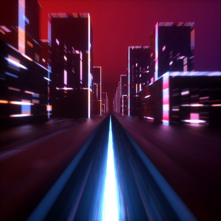 红色的, 光, 紫色的, 品红色, 建筑 壁纸 3840x3840 允许