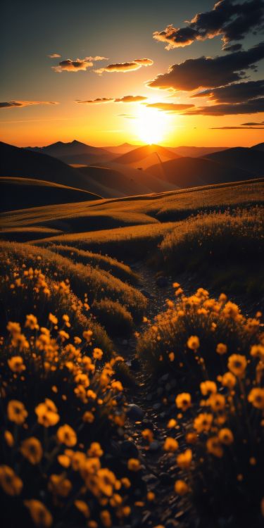 Flores Silvestres, Ambiente, Ecorregión, Luz, La Gente en la Naturaleza. Wallpaper in 1080x2160 Resolution