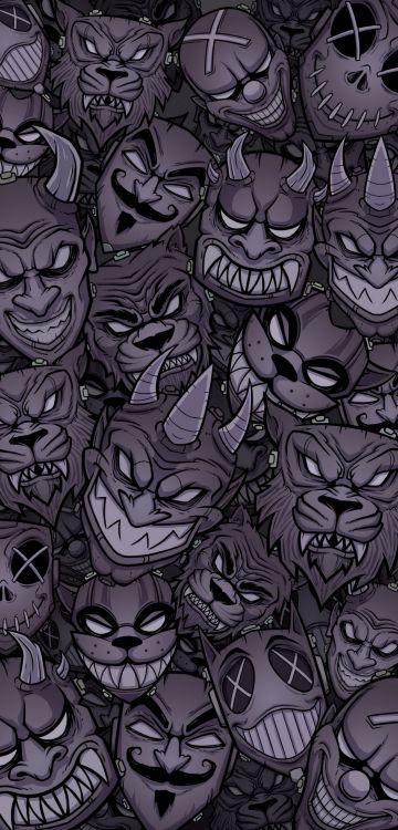 Pattern, Drawing, Art, Visual Arts, Fiction. Wallpaper in 1080x2246 Resolution