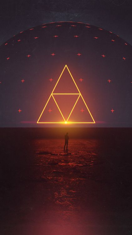 Triangle, Art, Eau, Objet Astronomique, Horizon. Wallpaper in 1687x3000 Resolution