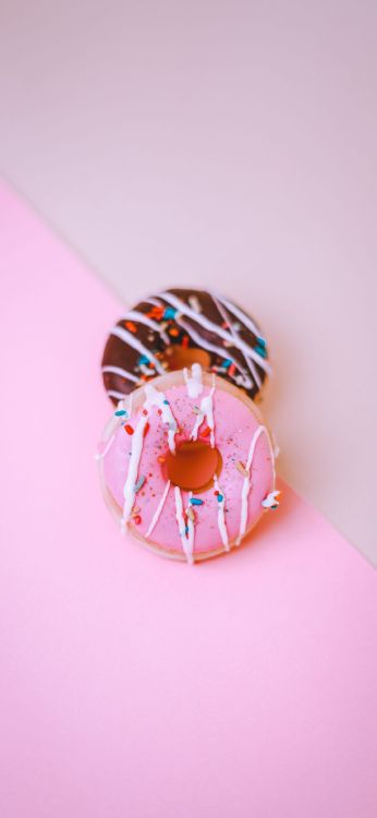 Rosquilla, Donas de Sidra de Manzana, Donuts de Azúcar y Canela, Donas Glaseadas, Alimento. Wallpaper in 1080x2340 Resolution