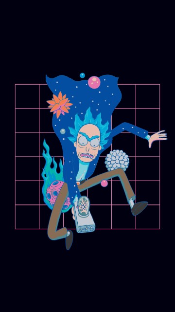 Image amoled, Rick and Morty, Morty Smith, Rick Sanchez, poster