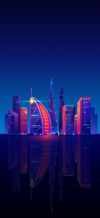 Dubai, Paisaje Urbano, Edificio, Torre, Electricidad. Wallpaper in 2250x4872 Resolution