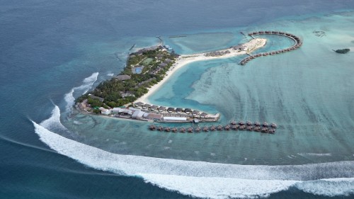 Image aerial view of beach during daytime