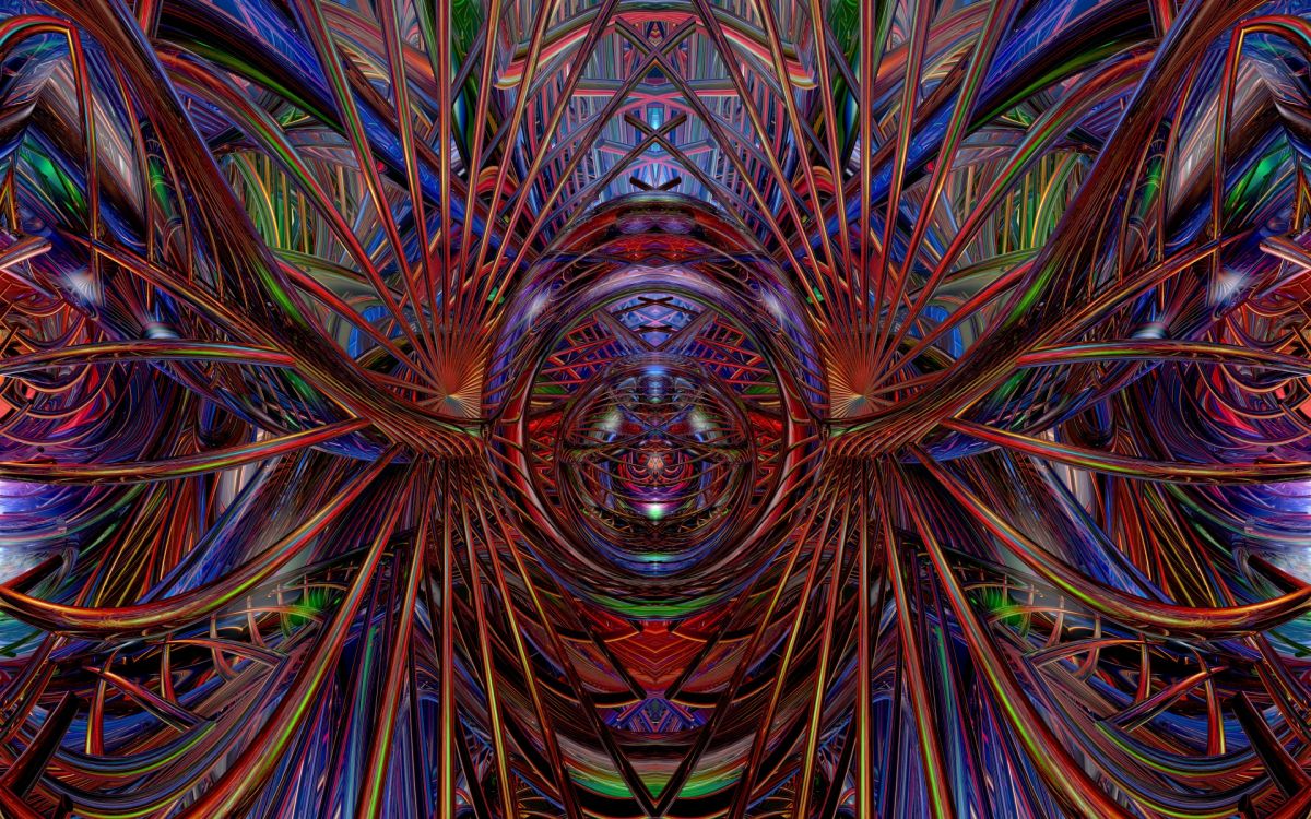 分形技术, 迷幻术, 万花筒, 对称, 圆圈 壁纸 1920x1200 允许
