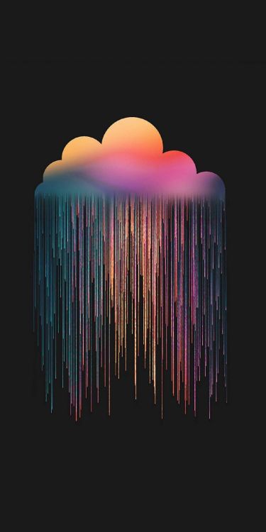 Ilustración de Luz Verde y Amarilla. Wallpaper in 1280x2560 Resolution