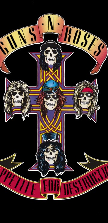 Image Appetite for Destruction, Guns N Roses, hard rock, album, illustration