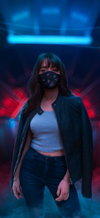 Instantánea, Cabello, Micrófono, Morado, Músico. Wallpaper in 1080x2340 Resolution