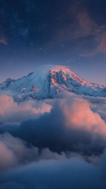 mountain, nature, mountain range, atmosphere, cloud