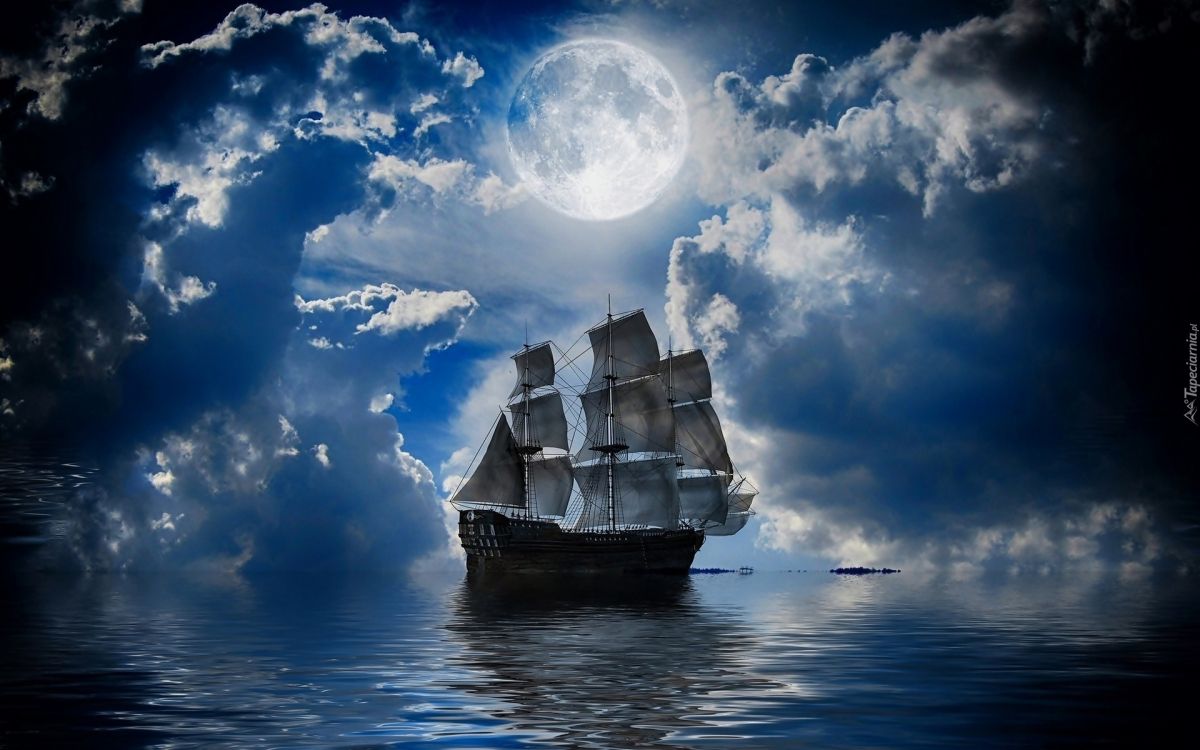 White Sail Boat on Body of Water Under Blue Sky and White Clouds During Daytime. Wallpaper in 1920x1200 Resolution