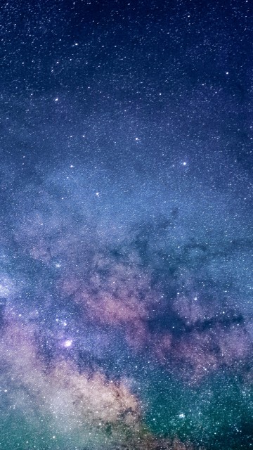 Image blue and purple sky with stars
