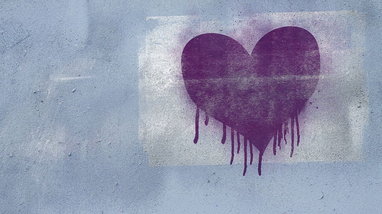 Heart, Purple, Love, Wall, Organ. Wallpaper in 3840x2160 Resolution