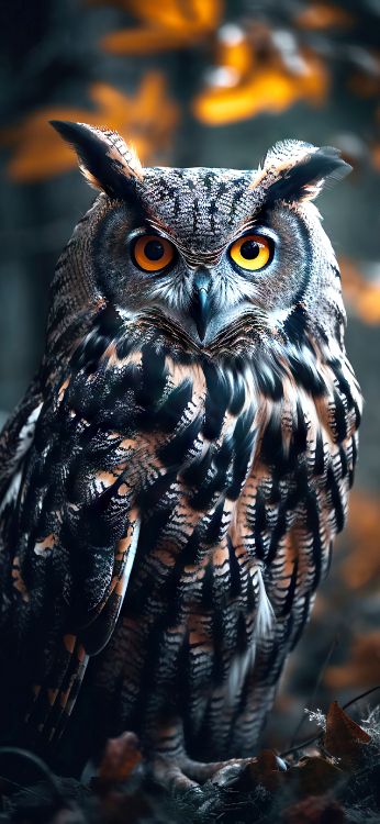 Hibou, L'est Chouette Effraie, Ouest de la Chouette Effraie, Grand-duc D'amérique, Oiseau. Wallpaper in 1440x3120 Resolution