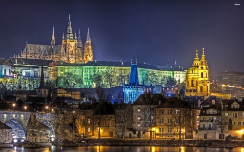 Image green and blue castle during night time