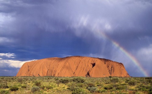 Image brown mountain under blue sky during daytime