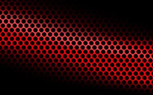 Image red and black polka dot textile