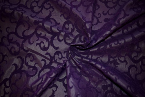 Image purple and white floral textile