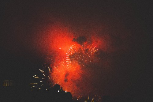 Image fireworks, diwali, new years eve, midnight, night