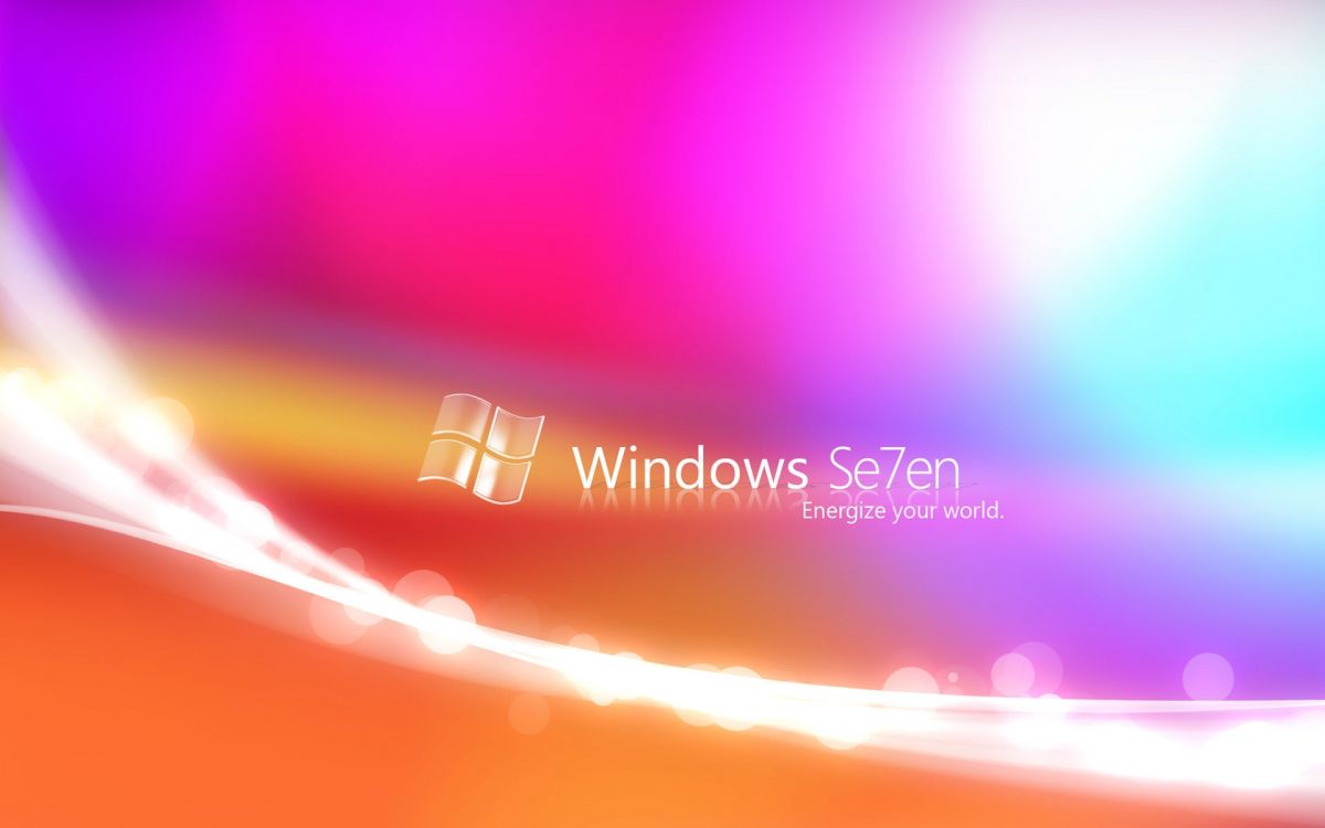 Windows7, Microsoft Windows, 橙色, 光, 品红色 壁纸 1920x1200 允许