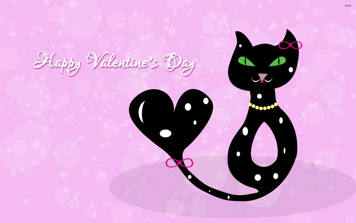 Kätzchen, Schwarze Katze, Backenbart, Valentines Tag, Katze. Wallpaper in 2880x1800 Resolution
