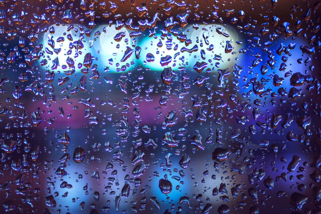 Pluie, Blue, Eau, Purple, Liquide à Bulles. Wallpaper in 4653x3106 Resolution