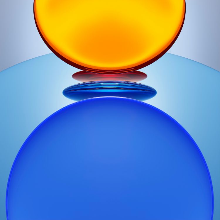 Huawei, la Pureté de la Couleur, Blue, Lumière, Azure. Wallpaper in 2700x2700 Resolution