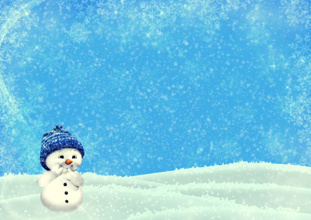 Bonhomme, Le Jour De Noël, Neige, Hiver, Congélation. Wallpaper in 4961x3508 Resolution