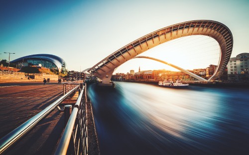 Image bridge over river during daytime