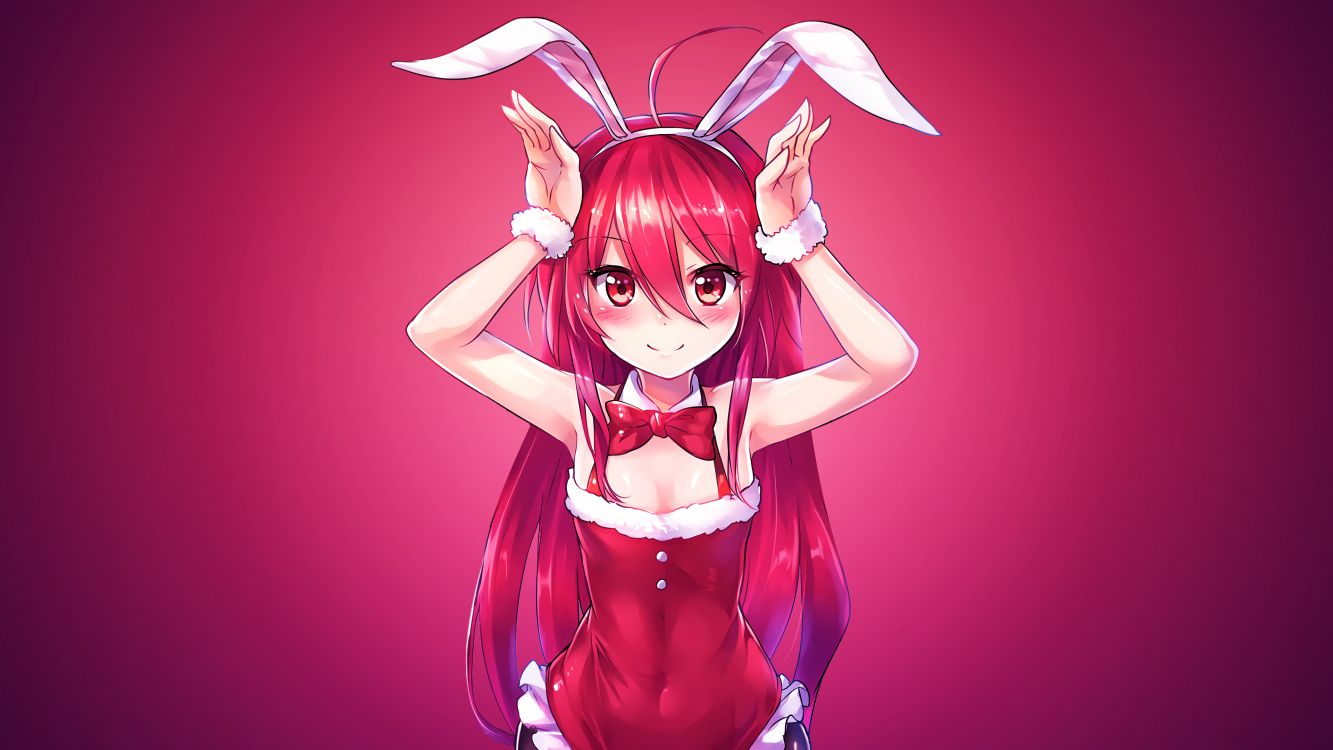 卡通, 耳朵, 粉红色, 动画, 嘴 壁纸 3840x2160 允许