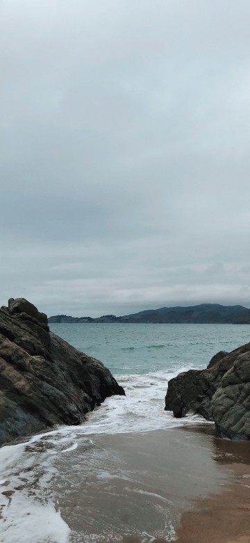 Image sea, coast, body of water, rock, shore