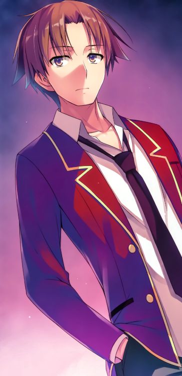 Classe de L'élite, Kiyotaka Ayanokoji, Dessin Animé, École, Cartoon. Wallpaper in 1440x2960 Resolution