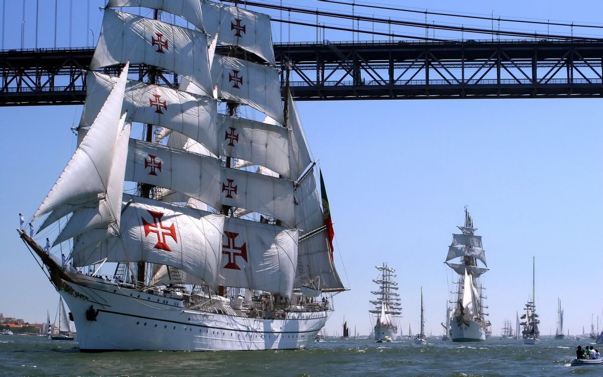 高船, 船只, 扬帆, Barquentine, 帆船 壁纸 3000x1875 允许