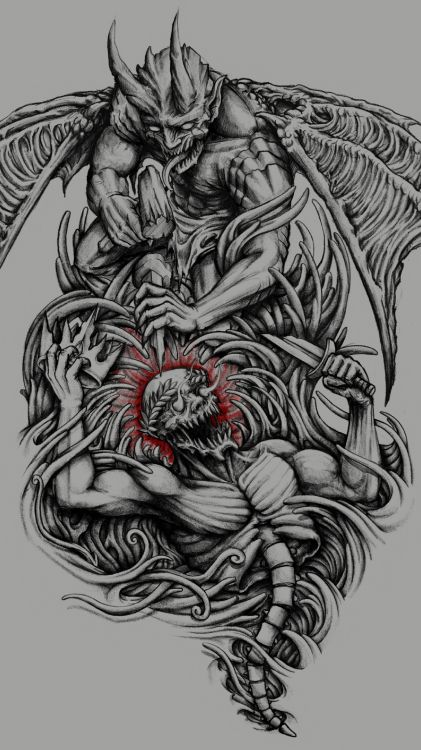 Créature Mythique, Arts Visuels, Tigre, Conception, Geste. Wallpaper in 2160x3840 Resolution