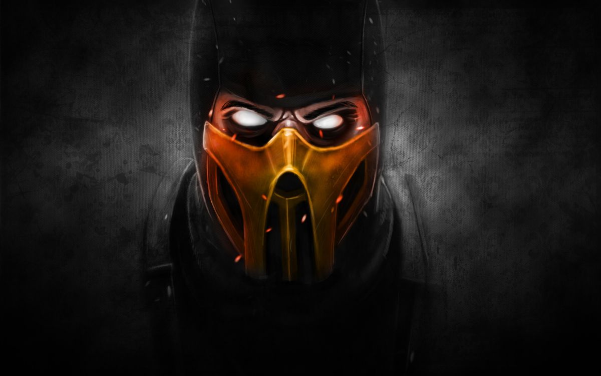 Mortal Kombat x, Skorpion, Helm, Games, Maske. Wallpaper in 2880x1800 Resolution