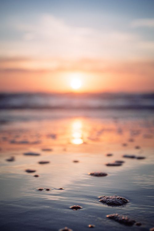 Sunset, Sunrise, Horizon, Sea, Ocean. Wallpaper in 3263x4894 Resolution
