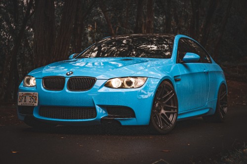 Image blue bmw m 3 coupe