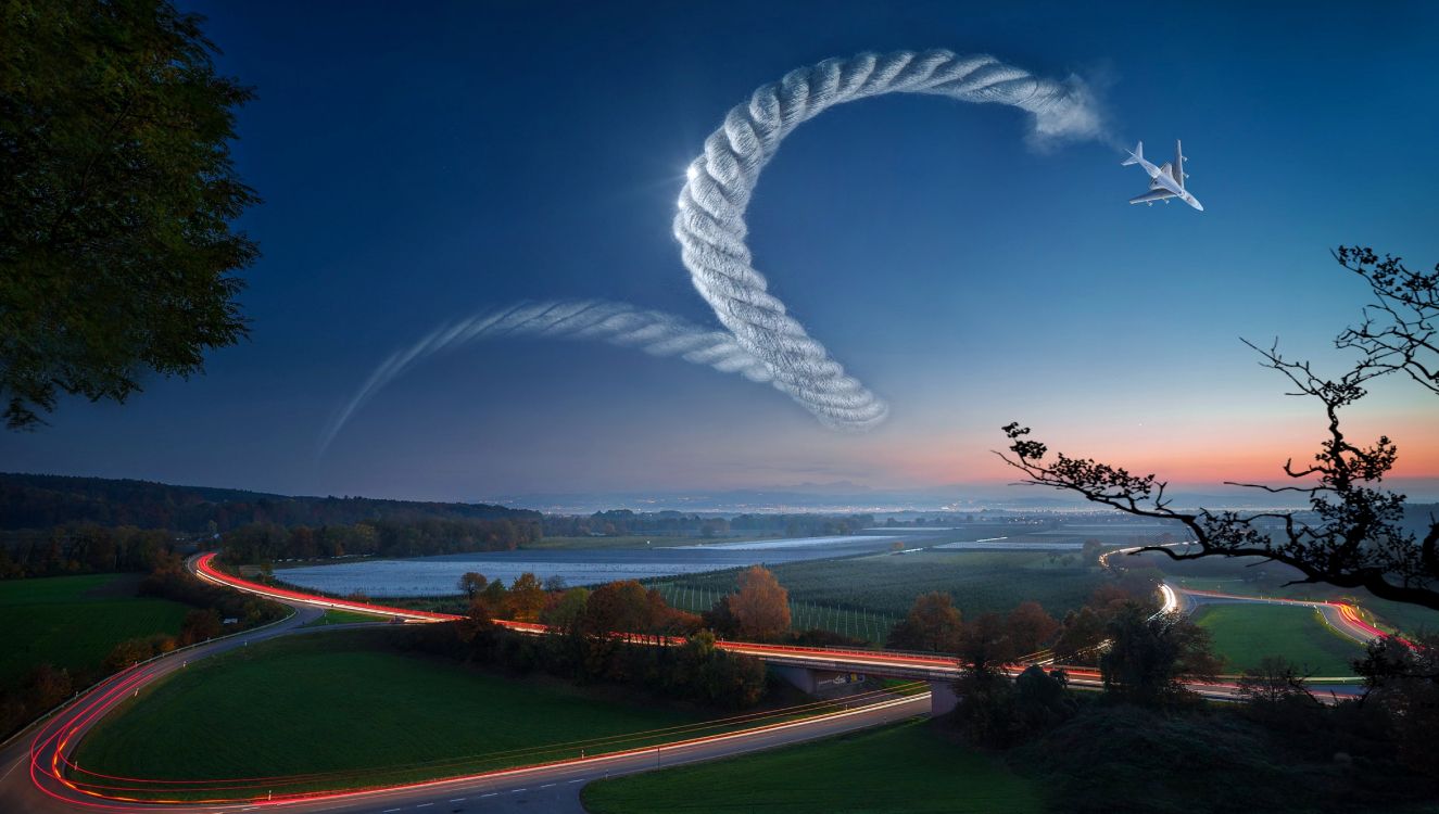 性质, 自然景观, 气氛, 空中运动, 幻想的景观 壁纸 5000x2830 允许