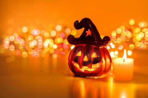 Image orange, Pumpkin, jack o lantern, lighting, candle