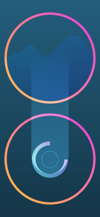 Cercle, Graphisme, Azure, Art, Oiseau. Wallpaper in 2250x4872 Resolution