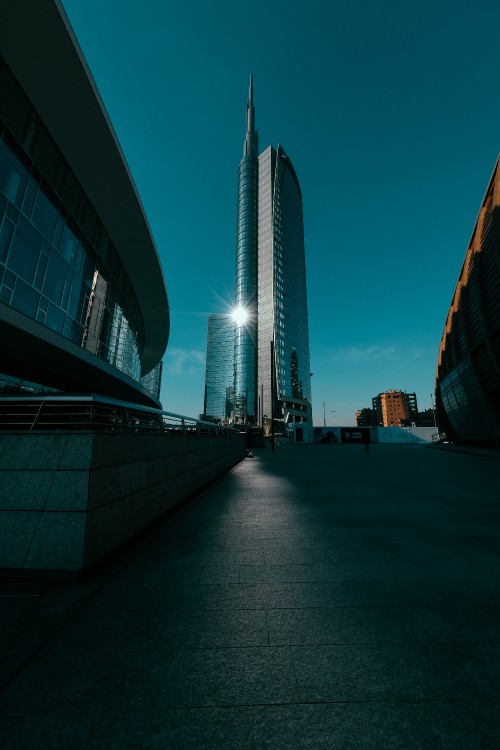 Image city skyline during night time