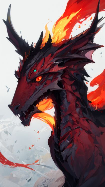 Dragon, Kunst, Illustration, Supernatural, Legendäre Kreatur. Wallpaper in 936x1664 Resolution