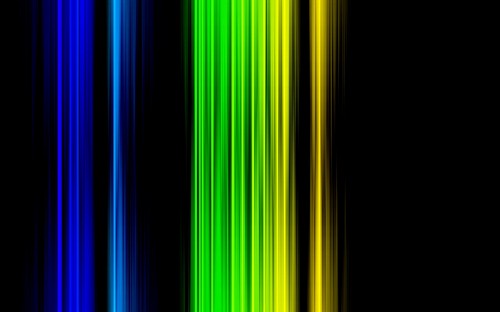 Image green blue and black striped lights