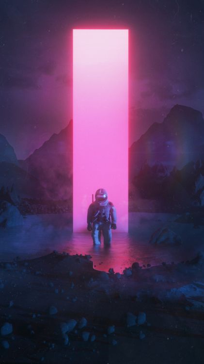 Aesthetic Astronaut, Aesthetics, Astronaut, Art, Space. Wallpaper in 1080x1920 Resolution