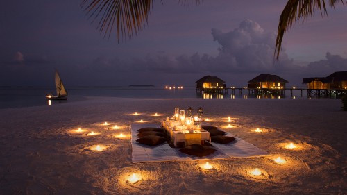 Image brown wooden gazebo on beach during night time